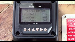 EpEverEpSolar MT50 Remote Display Device Information Screen [upl. by Hrutkay377]