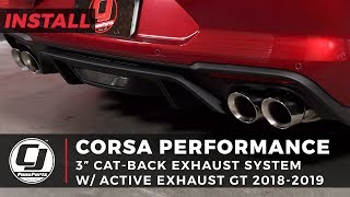 20182023 Mustang GT Install Corsa 3quot Active Sport to Xtreme CatBack Exhaust System w4quot Quad Tips [upl. by Remde]