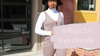 5 Ways To Style Overalls  shorts [upl. by Randa]