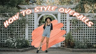 HOW TO STYLE OVERALLS  10 overalls outfit ideas [upl. by Nerrat]