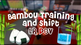 Bambou Training amp Shift  LR POV Roblox [upl. by Milah]