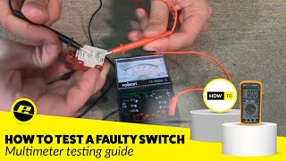 How to Check a Faulty Switch Using a Multimeter [upl. by Farrow]