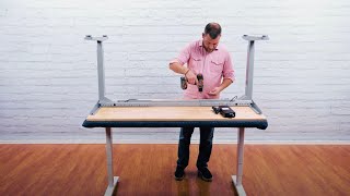 Assembling an UPLIFT Desk in Seven Minutes Timed [upl. by Auqkinahs510]