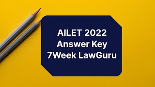 AILET 2022 Answer Key Released  How to Raise Objections [upl. by Epolenep]