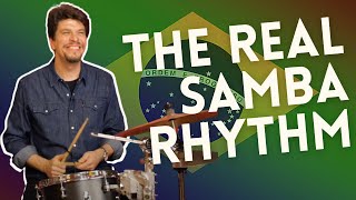 The Real Samba Rhythm  Edu Ribeiro  2 Minute Jazz [upl. by Lynad]