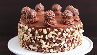 Ferrero Rocher Cake Recipe  How to Make Ferrero Rocher Cake [upl. by Iiette858]