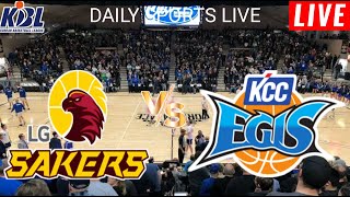 LG Sakers vs KCC Egis Live Score l Korea Basketball League 202425 [upl. by Peta]