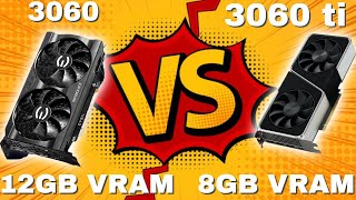 Nvidia RTX 3060 12GB VRAM vs RTX 3060 ti 8GB VRAM Which to BUY [upl. by Nomma]