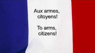 quotLa Marseillaisequot  France National anthem French amp English lyrics [upl. by Sellma569]