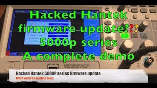 Upgrade the firmware after the Hantek oscilloscope 200mhz bandwidth hack [upl. by Lerual]