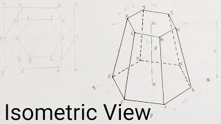 Isometric Frustum Of a Hexagonal Pyramid [upl. by Werra]