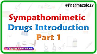 1Sympathomimetic drugs Introduction  ANS Pharmacology [upl. by Illene]