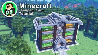 Minecraft Compact Farm Tutorial [upl. by Anifled]