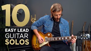 10 EASY Guitar Solos for Beginners [upl. by Ambrosius291]