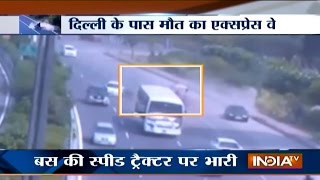 Most Dangerous Road Accidents at NoidaGreater Noida Expressway  India TV [upl. by Yarezed]