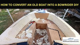 Boat conversion into Bowrider [upl. by Loats]