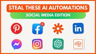 Zapier automation EXAMPLES for your social media with AI [upl. by Falzetta70]