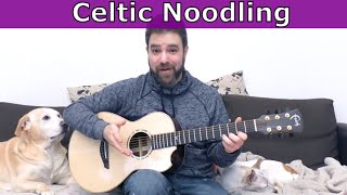 Lesson CelticStyle Noodling on Guitar Easy Meditative and Fun  ScottishIrish Music Tutorial [upl. by Tabor]