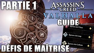 ASSASSINS CREED VALHALLA  DÉFIS DE MAÎTRISE Part1 MÉDAILLES DOR  Ours  Loup  Corbeau [upl. by Samid]