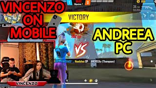 VINCENZO on Mobile in a fun match Vs his Girlfriend on PC [upl. by Hayotal]