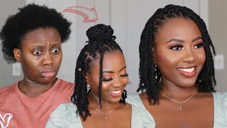 She did that Easy DIY Short Fluffy Twist for 8  Protective Style  Xpression Spring Afro Twist [upl. by Der864]