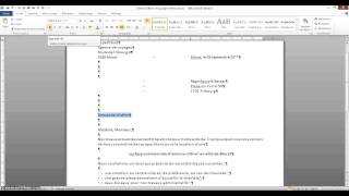 Tutoriel Word Mise en page lettre [upl. by Rahs]