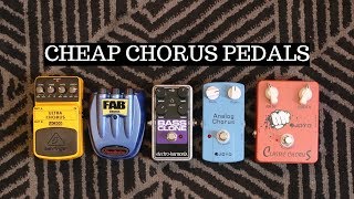 CHEAP CHORUS PEDALS SHOOTOUT [upl. by Takeshi197]