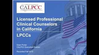 LPCCs in California [upl. by Arramat]