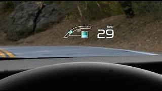 Toyota Prius PRIME 2017  HUD HeadsUp Display Features and Settings [upl. by Parshall]