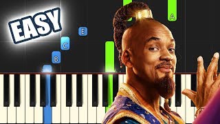 Arabian Nights  Aladdin 2019 Will Smith  EASY PIANO TUTORIAL  SHEET MUSIC by Betacustic [upl. by Adnol663]