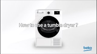 How to use a tumble dryer  by Beko [upl. by Chiou]