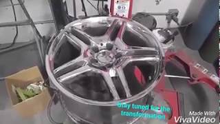 Restoring Peeling Damaged Chrome Wheels  RTP Customs [upl. by Fairlie]