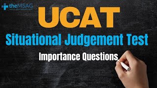 UCAT  Situational Judgement Test Importance Questions [upl. by Sowell316]