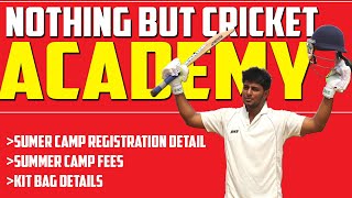 Nothing But Cricket Academy  Registration Details  Fees Details  Starting Date [upl. by Ydnes821]