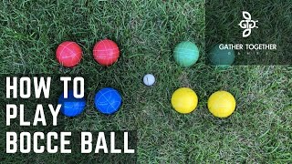 How To Play Bocce Ball Backyard Rules [upl. by Ocirrej13]