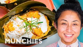 Make Amok Fish Curry Steamed In Banana Leaves [upl. by Lorelei]