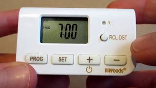 Programming a Woods 5000750027 Digital Timer [upl. by Kenlee]