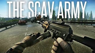 DESTROYING THE SCAV ARMY  Escape From Tarkov Gameplay [upl. by Idnerb]