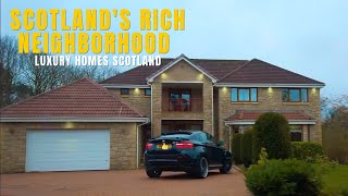 Scotlands Luxury Homes Tour  Rich Neighborhood Tour  Most expensive Neighborhood in Scotland [upl. by Bahner]