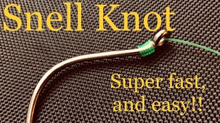 HOW TO TIE A SNELL KNOT SUPER EASY [upl. by Cairistiona874]