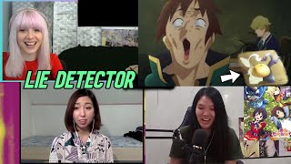 Kazuma Cant Lie Against the Lie Detector  Konosuba  Reaction Mashup [upl. by Agnola613]