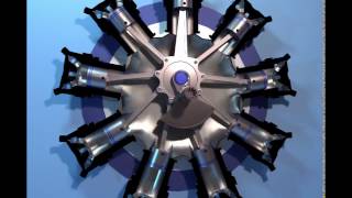 How a radial engine works [upl. by Ulysses374]