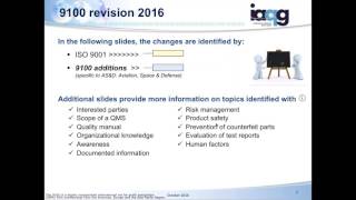 AS9100D 2016 ClausebyClause Presentation [upl. by Ennoved704]