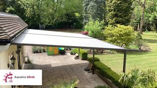 Pergola Garden Awning  Aquarius Blinds [upl. by Sevy]