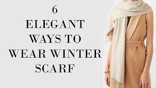 Elegant Ways to Wear a Winter Scarf  Fashion Over 40 [upl. by Shulins]