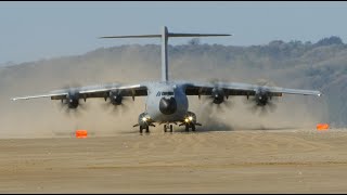 Landing on Beach Airbus A400M [upl. by Aissela]