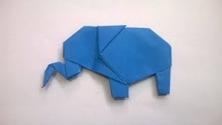 ORIGAMI ELEFANTE DE PAPEL  origami paper elephant [upl. by Anem]