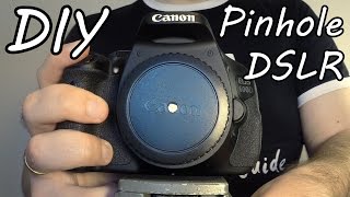 How To Make A Pinhole Camera Photos With DSLR Camera DIY [upl. by Roarke]