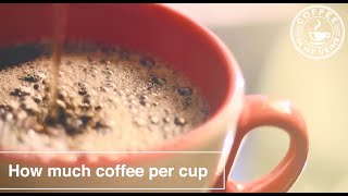 How Much Coffee Per Cup Measuring the Coffee To Water Ratio [upl. by Festa]