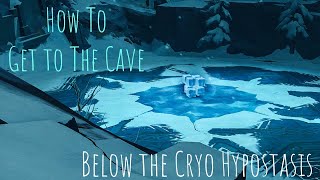 How To Get To the Cave Area Under the Cryo Hypostasis at Dragonspine  Genshin Impact V15 [upl. by Henry62]